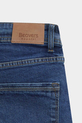 Men Straight Fit Mid Blue Pant